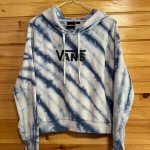 Vans Light Blue Tie Dye Thin Women’s Hoodie Large